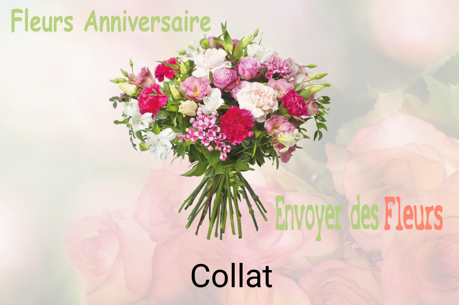 Bouquet de fleurs d’anniversaire livré à Collat